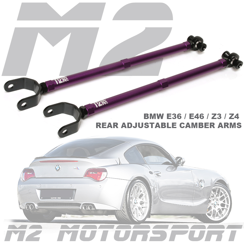 BMW E36 / E46 / Z3 / Z4 REAR ADJUSTABLE CAMBER ARMS