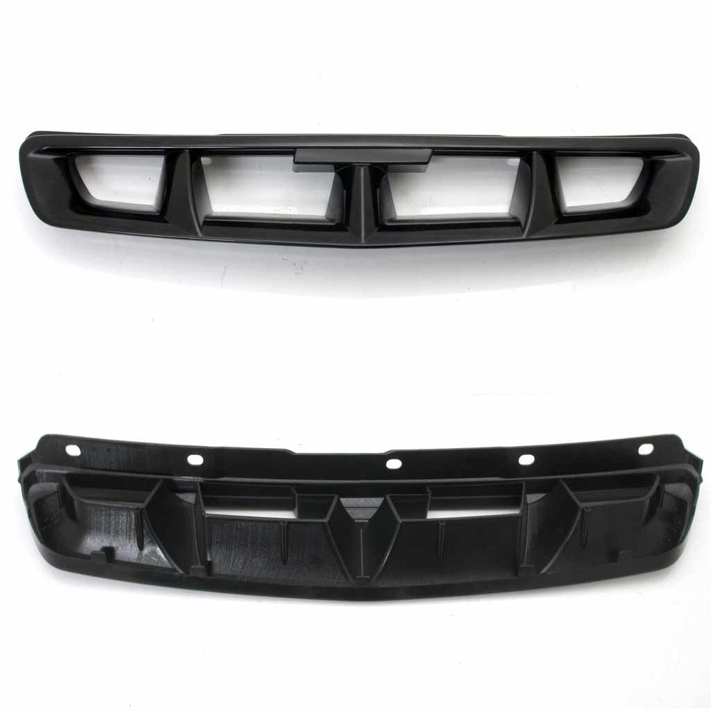 IKON MOTORSPORTS Front Bumper Lip – Fits 1998-2000 Honda Accord Coupe – Mugen Style – Unpainted Black PP