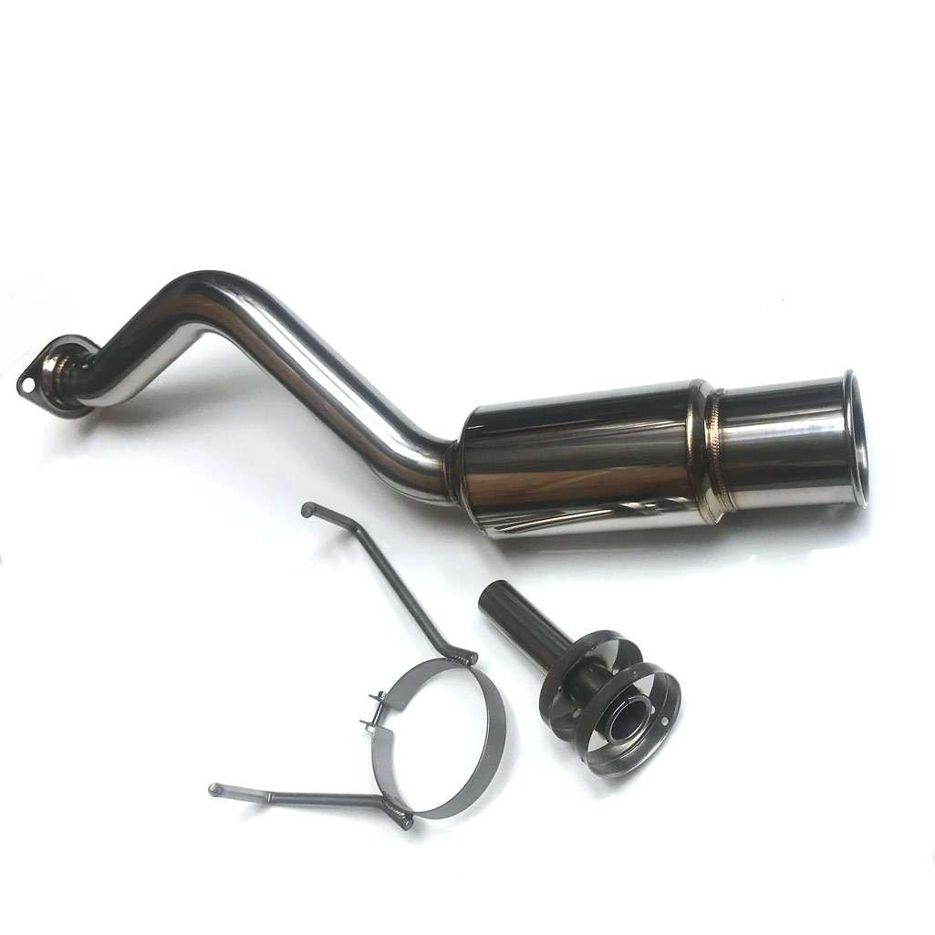 M2 MOTORSPORT EP3 REAR MUFFLER JDM SIDE KICKER 100MM ROLLED / M2-HD-EP3-RBRT