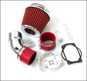 MITSUBISHI EVO LANCER 7 8 9 INDUCTION KIT INTAKE COLD AIR FILTER CONE- RED / M2-IK-ML-EVO7R