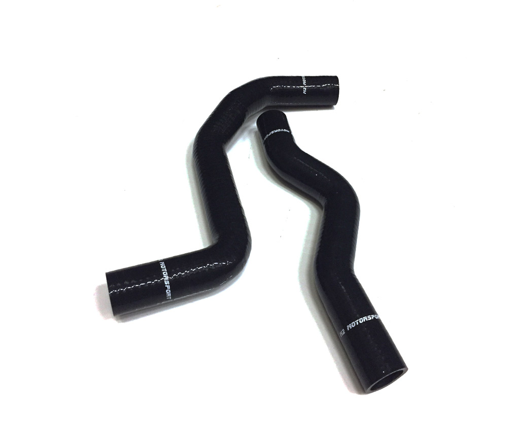 MITSUBISHI EVO 6 SILICONE RADIATOR HOSES  BLACK |  M2 MOTORSPORT / M2-SRH-MIT03BK