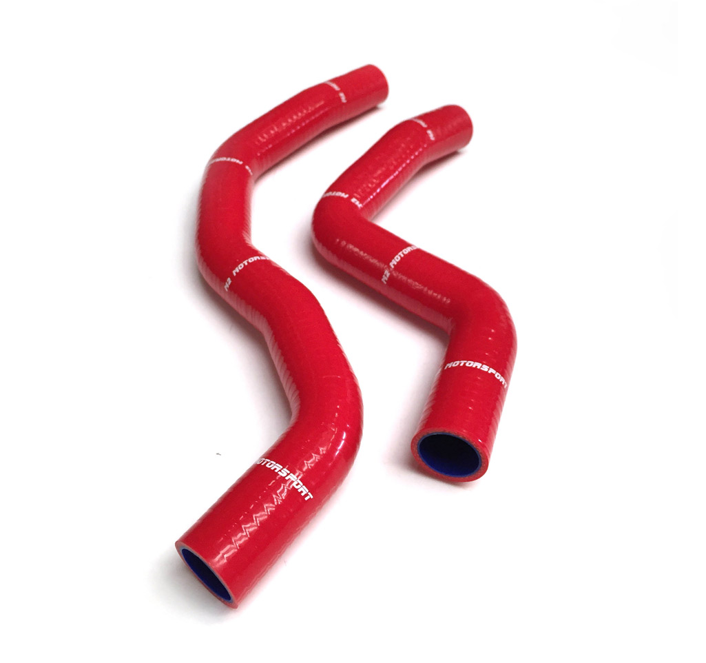 MITSUBISHI EVO 9 SILICONE RADIATOR HOSES  RED |  M2 MOTORSPORT / M2-SRH-MIT05RD