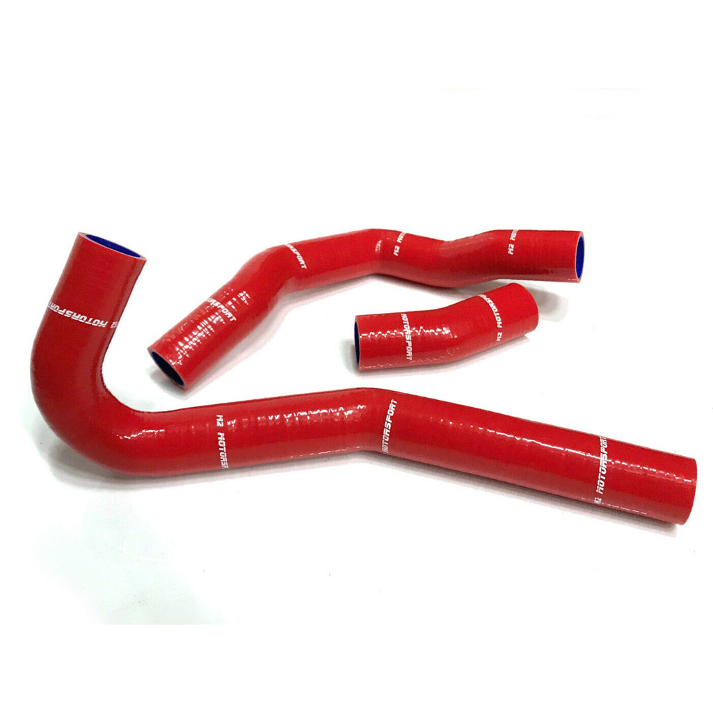 NISSAN S13  CA18DET - RED - RADIATOR HOSES 89-93 BLACK  |  M2 MOTORSPORT / M2-SRH-NIS01RD