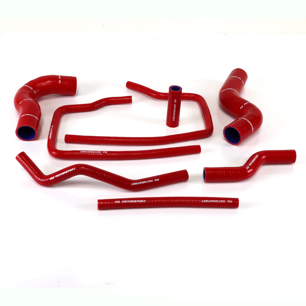 SUBARU IMPREZA GC8  96 - 99 RED SILICONE HOSES v3/4 (09/96 - 08/99)   / M2-SRH-SUB01RD