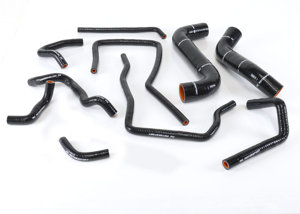 SUBARU IMPREZA GDA GDB NEW AGE  BLACK SILICONE HOSES SET (01 - 05) | M2 MOTORSPORT / M2-SRH-SUB04BK