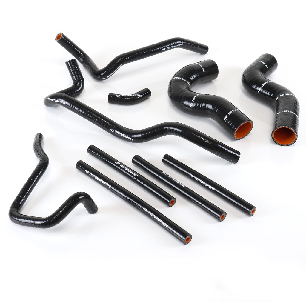 SUBARU IMPREZA GC8  92 - 95 BLACK SILICONE HOSES v1/2  | M2 MOTORSPORT / M2-SRH-SUB06BK