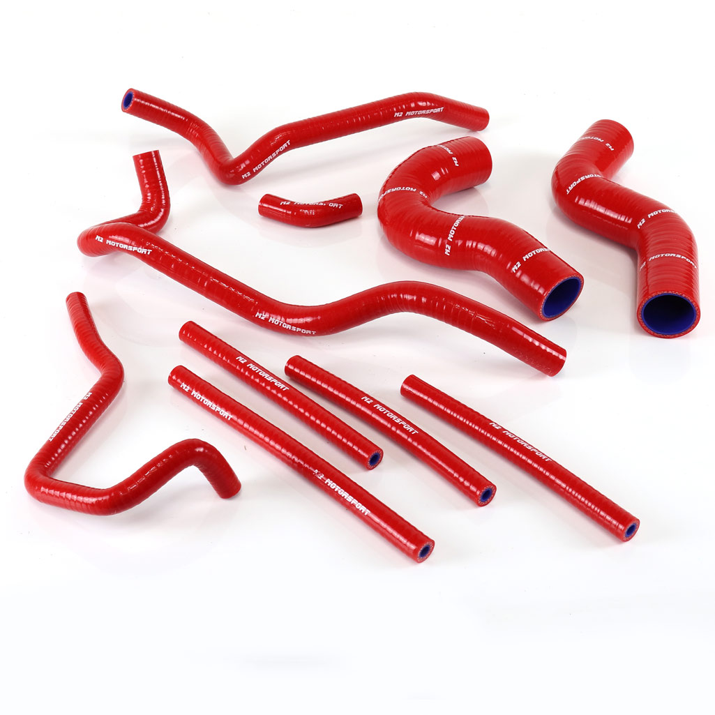 SUBARU IMPREZA GC8  92 - 95 RED SILICONE HOSES v1/2  | M2 MOTORSPORT / M2-SRH-SUB06RD