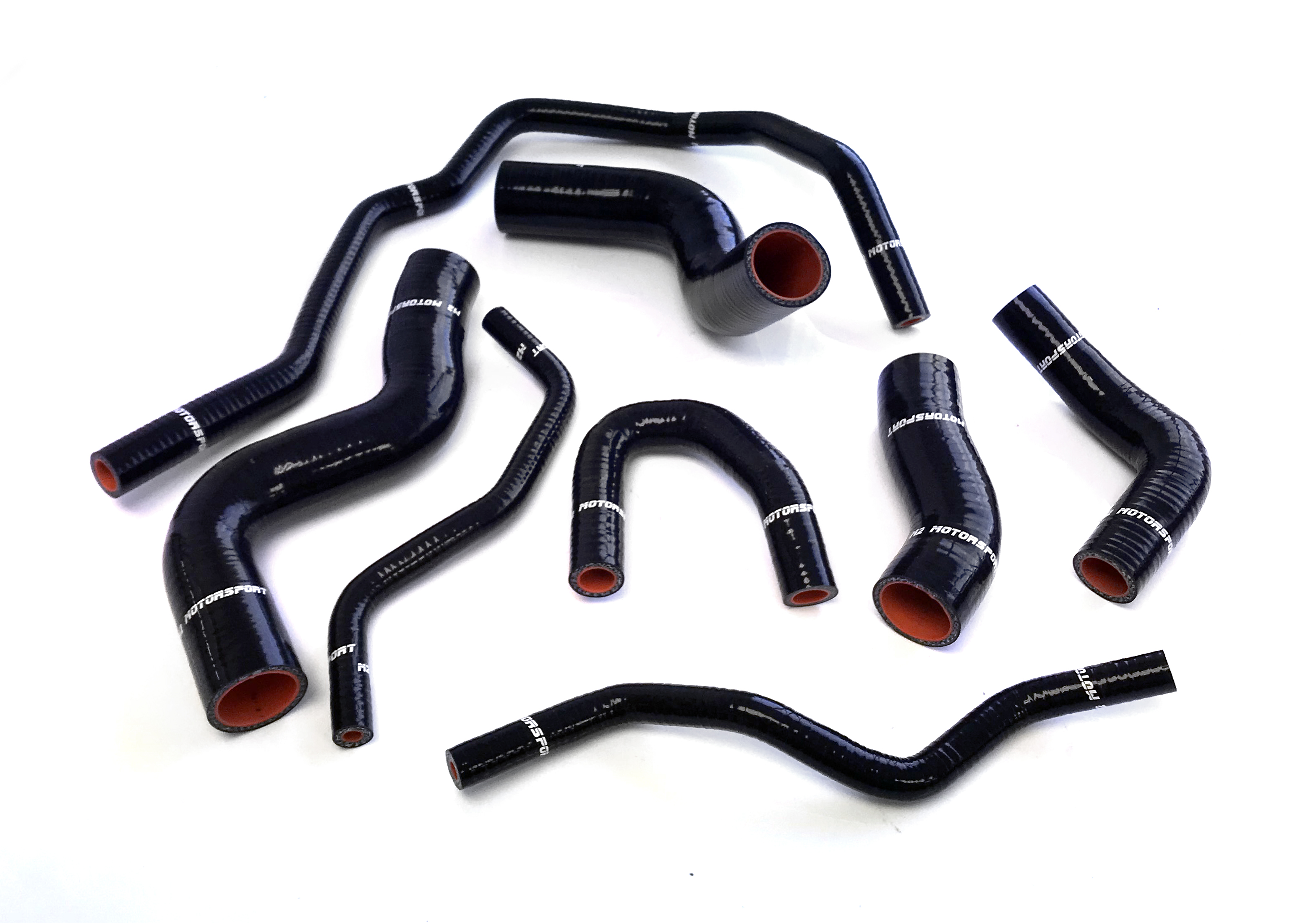 VW GOLF MK5 2.0 GTI SILICONE 8 HOSE KIT - BLACK  | M2 MOTORSPORT / M2-STH-VWT02BK