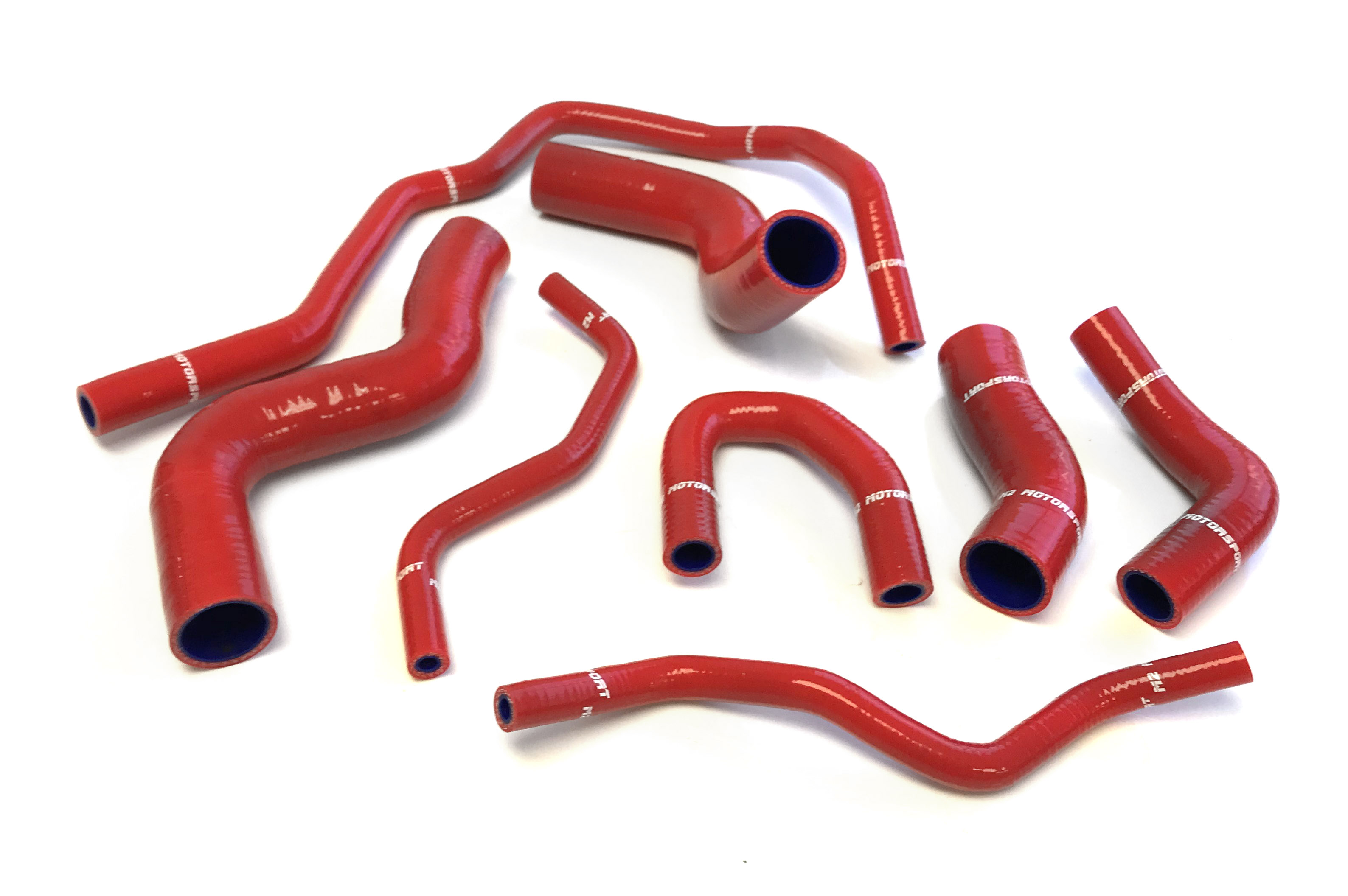 VW GOLF MK5 2.0 GTI SILICONE 8 HOSE KIT - RED  | M2 MOTORSPORT / M2-STH-VWT02RD